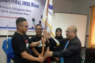 Hotli Maruli Sirait Resmi Dikukuhkan Sebagai Ketua JMSI Inhu Periode 2023 2027